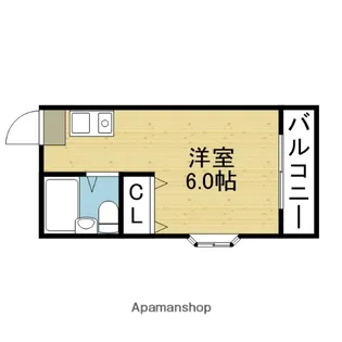 フローレンスサンワ【302号室】の間取り