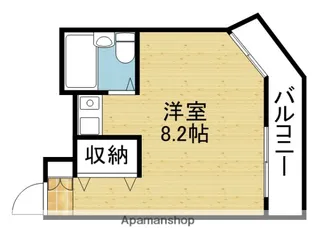 朝日プラザプロシード桃谷東【1005号室】の間取り