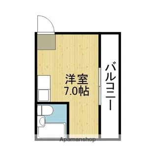 エリア39【407号室】の間取り