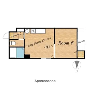 サンプラザ上汐【5階】の間取り