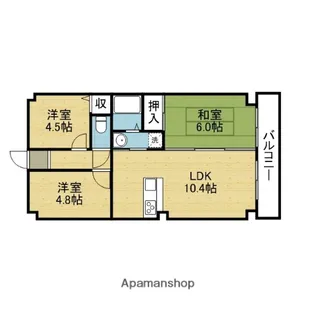 ピアメゾン深江【7階】の間取り