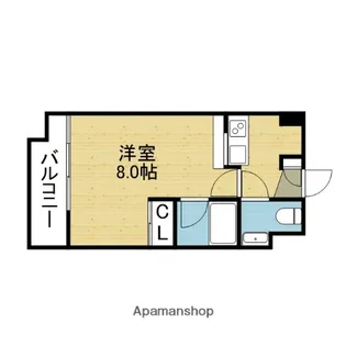 ディアコート【7階】の間取り
