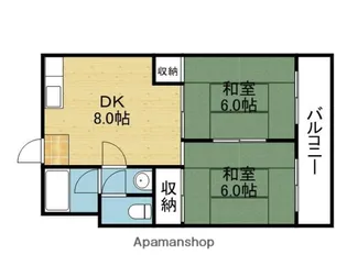 安井ビル【202号室】の間取り