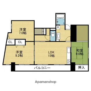 プレミアコート【2F号室】の間取り