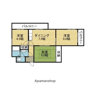 PERFECT LIFE 緑橋【7階】の間取り