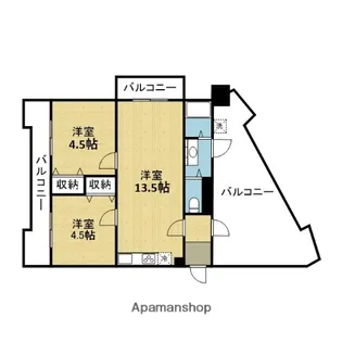 朝日プラザ今里第2【1101号室】の間取り