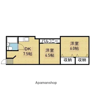 金田ハイツ【102号室】の間取り