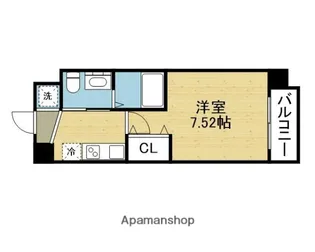 サムティ京橋FLUSS【5階】の間取り
