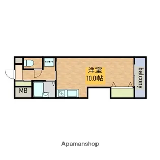タツミ第6ハイツ新館【701号室】の間取り