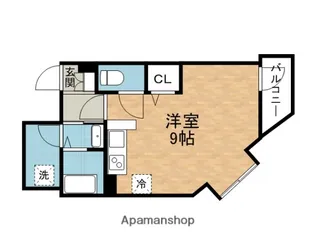 OM玉造Ⅱ【206号室】の間取り