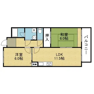 御勝山南パークトリム【501号室】の間取り