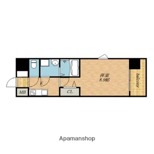 ファーストレジデンス玉造【7階】の間取り