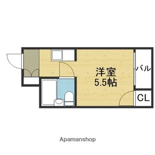 ウエムラグレース寺田町【404号室】の間取り