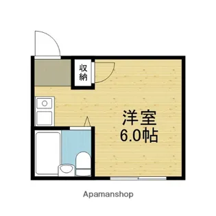 小路東ハイツⅠ【106号室】の間取り