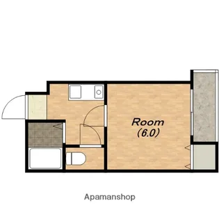 ワンダーグランドハイツ【607号室】の間取り