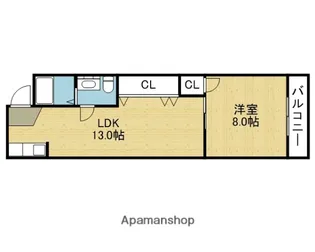東栄マンション【3階】の間取り