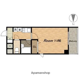 グレース上汐【4階】の間取り
