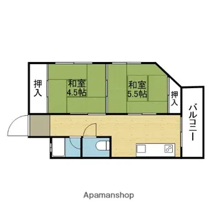 藤伊コーポ【303号室】の間取り