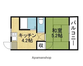 ハイツ専永【3階】の間取り