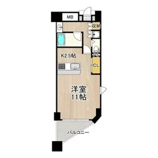 CITY SPIRE上町台【9階】の間取り