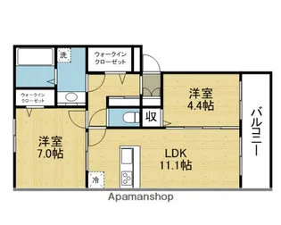 HALE WALEA V【2階】の間取り