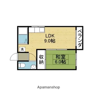 コーポタナカ【2A号室】の間取り