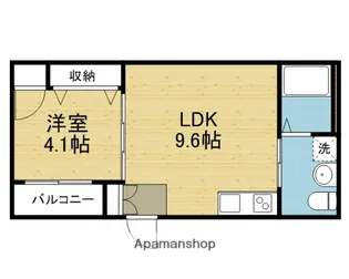 アクロス今里アパートメント【303号室】の間取り