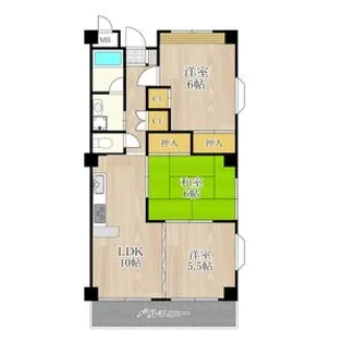 ル・ヴィラージュ【3階】の間取り