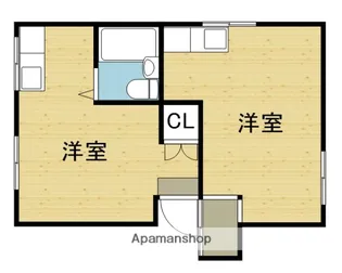 ハラビル【504号室】の間取り