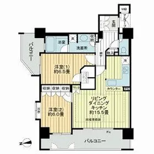 グラン・シティオ心斎橋EAST【4階】の間取り