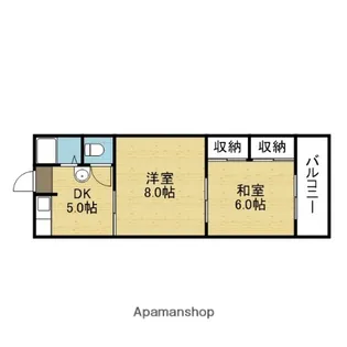 コーポ聖城【505号室】の間取り