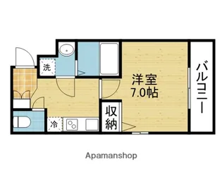 アッシュメゾン林寺【101号室】の間取り