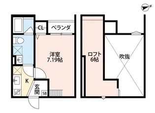 フォレストコート東今里【1階】の間取り
