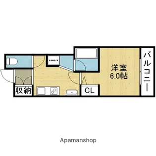 ZIOV玉造【303号室】の間取り
