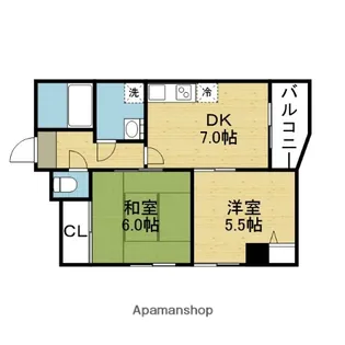メゾンド・ヤン【505号室】の間取り