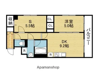 リバーサイドスィート祐貴【201号室】の間取り