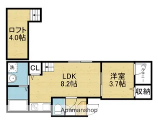 IKIアイランド新今里【2階】の間取り