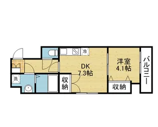 クリア天王寺東【8階】の間取り