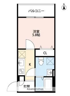 STAR8−EIGHT−【103号室】の間取り