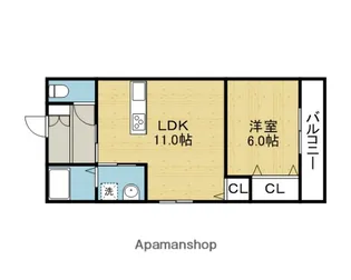 サワハイム【1階】の間取り