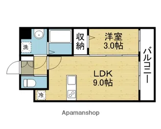 LC玉造【6階】の間取り