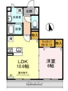 HALE KANANI【2階】の間取り