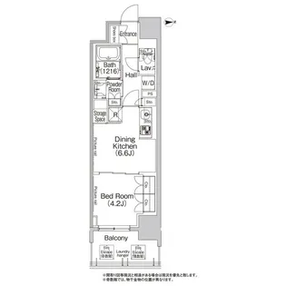 コンフォリア北堀江一丁目【0410号室】の間取り