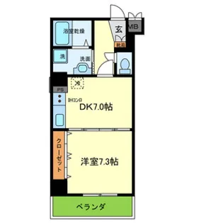 サイプレス小阪駅前【3階】の間取り