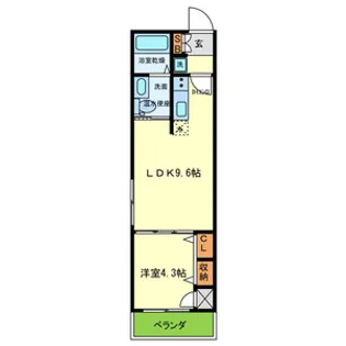FMAISON 背戸口【102号室号室】の間取り