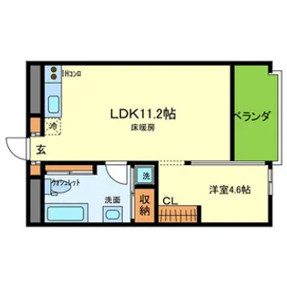 SOJUAN 奏住庵【406号室号室】の間取り