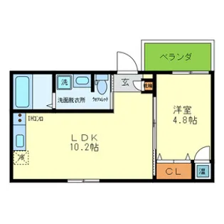 FMAISONLOREⅤ番館【103号室号室】の間取り