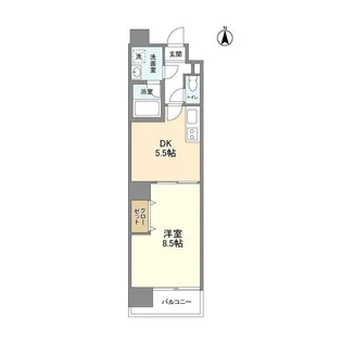 グランテージ感彩【0703号室】の間取り