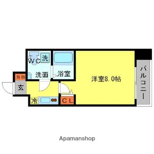 SERENITE北浜【0903号室】の間取り