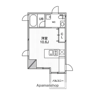 ルクレ堺筋本町レジデンス【13階】の間取り